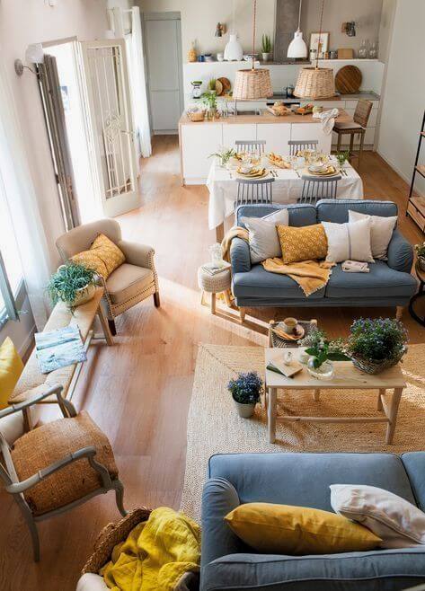open floor plan renovation