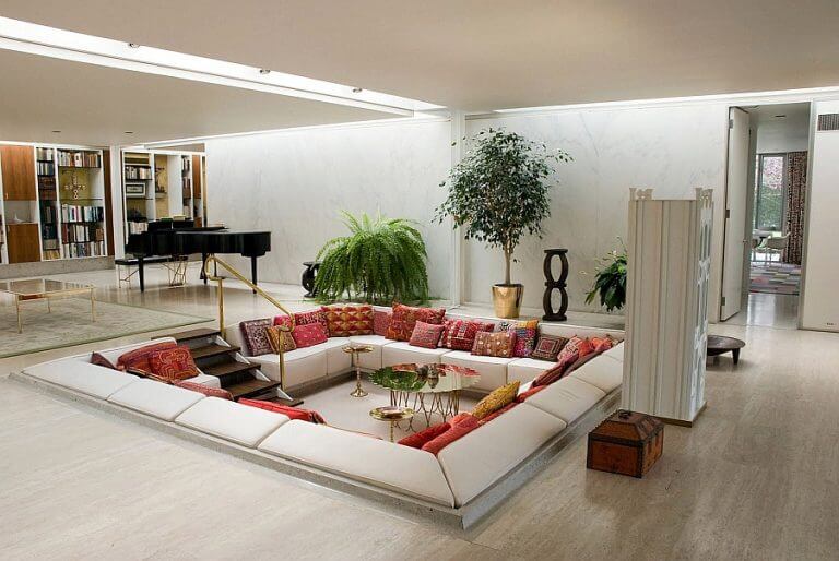 sunken couch